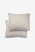 Midnatt - Pudebetræk Pebble 2 stk - Grå - Hovedpuder - - Homeroom
