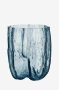 Kosta Boda - Vase Crackle H 27Cm - Blå - Urtepotteskjulere & vaser - -...