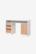 Tvilum - Function Plus Desk 1 dør + 3 skuffer - Brun - Skriveborde - -...