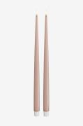 DeluxeHomeart - LED Taper Candle Shiny 2,2x38 cm 2 stk. - Rosa - Lys -...