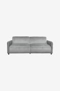 Dorel Home - Alicia sovesofa 3-personers i velour - Grå - Sovesofaer -...