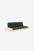 Karup - Base Sovesofa m. 2 sidebokse Tre-personers - Grøn - Sovesofaer...