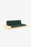 Karup - Base Sovesofa m. 2 sidebokse Tre-personers - Grøn - Sovesofaer...
