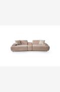Hanah Home - Sofa med 4 sæder Toscana - Beige - 4-pers. sofaer - - Hom...
