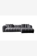 Hanah Home - Hjørnesofa N Line Right - Grå - Sofaer med chaiselong - -...