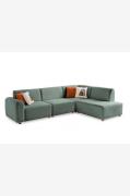 Hanah Home - Hjørnesofa S Loft Right - Grøn - Sofaer med chaiselong - ...