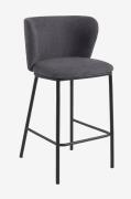 Kave Home - Barstol - ciselia 2-pak - Grå - Barstole & -taburetter - -...