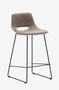 Kave Home - Barstol - zahara 2-pak - Brun - Barstole & -taburetter - -...