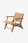 Cinas - Eya Loungestol i teak Paperloom - Brun - Loungemøbler - - Home...