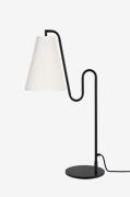Globen Lighting - Bordlampe Lou Hvid bouclé/sort - Hvid - Bordlamper -...
