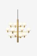 Herstal - Lysekrone Gil 12 - Messing - Loftpendler - - Homeroom