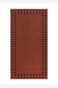 KM Home - Gummibelagt tæppe Brick - Orange - Fladvævede tæpper - - Hom...