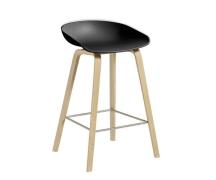 HAY About a Stool (AAS 32) Eg Matlak - Rustfri Stål - H:65cm - Sort