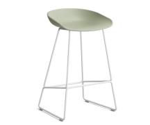 HAY About a Stool (AAS 38) - Pastel Green - Hvid Stål - 75cm (BEMÆRK D...