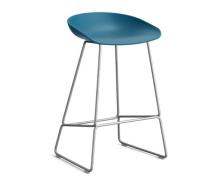 HAY About a Stool (AAS 38) - Azure Blue - Rustfri Stål - 65cm