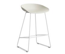 HAY About a Stool (AAS 38) - Melange Cream - Hvid Stål - 75cm (BEMÆRK ...