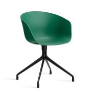 HAY About A Chair - AAC 20 - Sort Drejestel - Teal Green