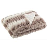 Soft Fur Shirring plaid - 120x150 - two tone