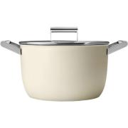 Smeg Kasserolle m/låg 26 cm, creme