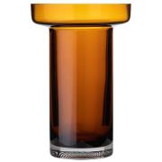 Kosta Boda Limelight rose vase 23 cm, amber