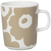 Marimekko OIVA krus, 2,5 dl., unikko, hvid/beige