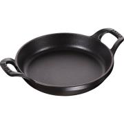 Staub La Cocotte Rundt ovnfast fad 12cm. 0,25 liter, sort