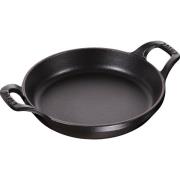 Staub La Cocotte Rundt ovnfast fad 16cm. 0,4 liter, sort