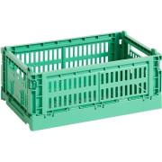 HAY Colour Crate opbevaringskasse, small, dark mint