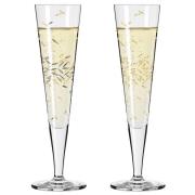 Ritzenhoff Goldnacht champagneglas, 2 stk