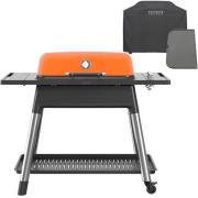 Everdure Furnace gasgrill + grillbetræk & grillplade, mat orange