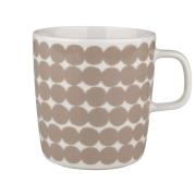 Marimekko OIVA Räsymatto krus 4 dl, hvid/beige