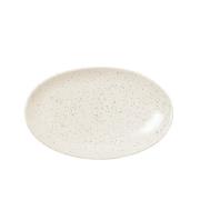 Broste Copenhagen Nordic Vanilla oval tallerken 22 x 13,6 cm