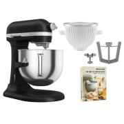 KitchenAid Artisan 5KSM70SHXE køkkenmaskine 6,6 liter + 5KSMICM Ice Cr...