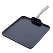 GreenPan Lima kvadratisk grillpande 28 cm, midnight