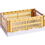 HAY Colour Crate Mix opbevaringskasse small, golden yellow