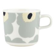 Marimekko Unikko kaffekop 2 dl, hvid/grå/sand/blå