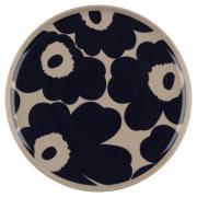 Marimekko Unikko tallerken Ø20, terrakotta/blå