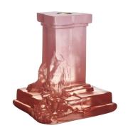 Kosta Boda Rocky Baroque lysestage 150 mm, spicy rose