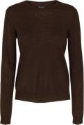 Sand Fellini Trish O Kvinde Brun Sweaters Str L - hos Magasin