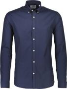 Lindbergh Oxford Superflex Shirt L/S Mand Navy Langærmede Skjorter Sli...