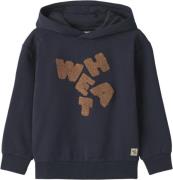 Wheat Sweatshirt Rumvaskebjørn Str 122/7y - Blå Sweatshirts Bomuld hos...