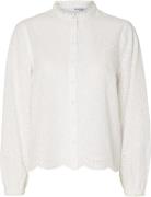 Selected Femme Slftatiana L/S Embr Shirt Noos Kvinde Hvid Langærmede S...