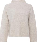 PBO ¤ Svera Knit Sweater ¤ Kvinde Beige Melange Sweaters Str L - hos M...