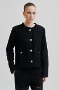 Second Female Border Jacket Kvinde Black Overgangsjakker Str L - hos M...