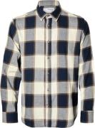 Selected Homme Slhregowen Flannel MIX Check Shirt Mand Sky Captain/bro...