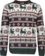 Lindbergh Christmas Knit Mand Hvid Sweaters Str L - hos Magasin