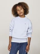 Tommy Hilfiger Essential Sweater Str 16 - Breezy Blue Sweatshirts hos ...