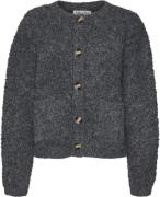 Vero Moda Vmnalani LS Oneck Cardigan VMA Kvinde Dark Grey Melange/mela...