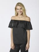 Neo Noir Kris Heavy Sateen Top Kvinde Black Toppe Str 40 - hos Magasin