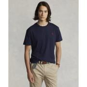 Polo Ralph Lauren Custom Slim Fit Cotton Tshirt Mand Navy Kortærmede T...